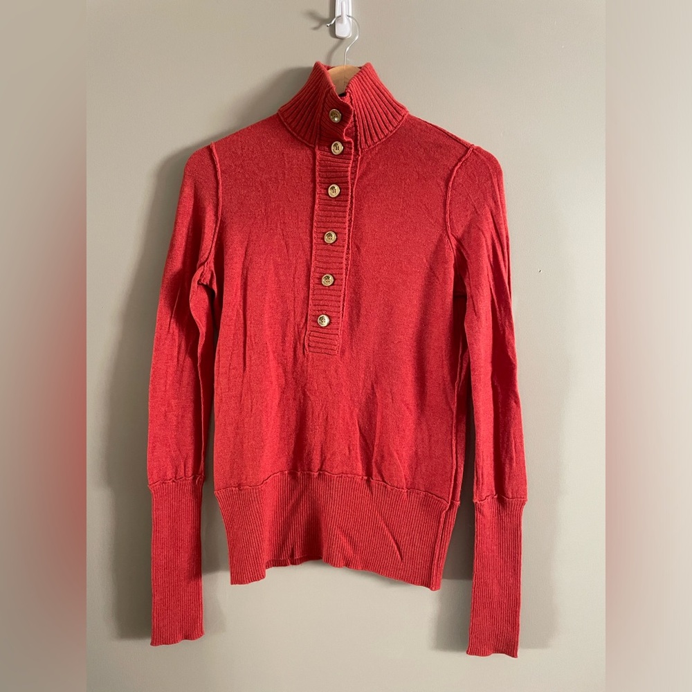 Tory Burch Button Turtleneck